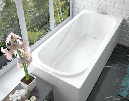 Ванна из литьевого мрамора Taliente Bolseno BL17070 170х70 пристенная прямоугольная