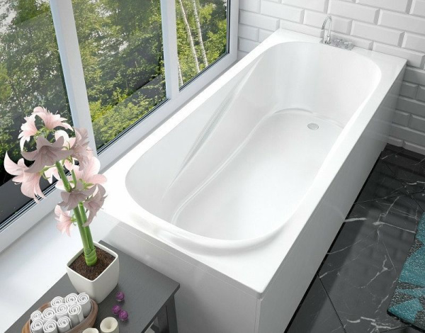 Ванна из литьевого мрамора Taliente Bolseno BL18080 180х80 пристенная прямоугольная