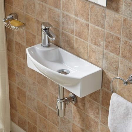 Раковина подвесная WeltWasser WW AISBACH 7946 GL-WT L глянцевая белая 455х220х130 мм