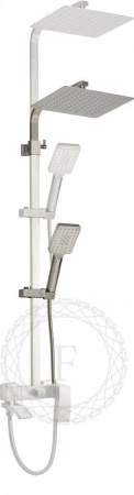 Душевая система FILARETE Waterfall FL2010 (Никель)