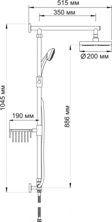 Душевой комплект WasserKRAFT A015