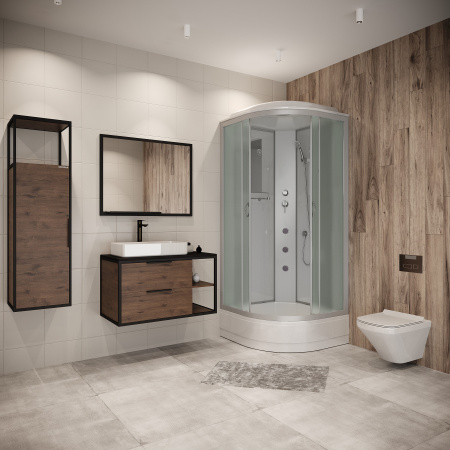 Душевая кабина Niagara Classic NG-2309-14BKG (100х100х200) высокий поддон(40см),стекло матовое