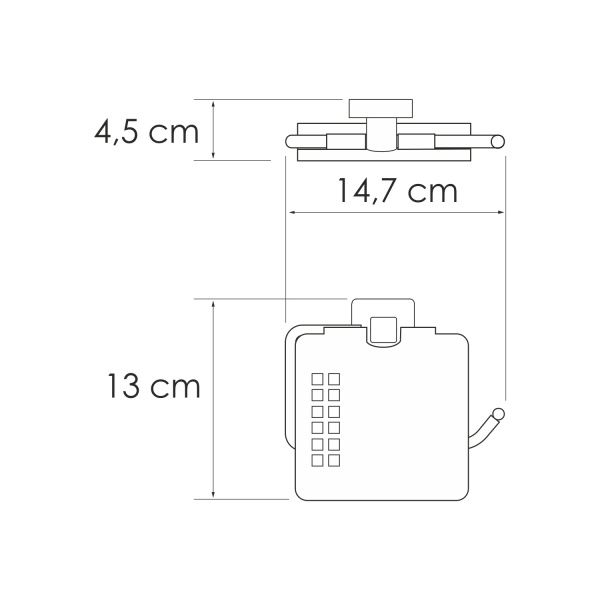 Держатель туалетной бумаги Wasserkraft Rhin K-8725