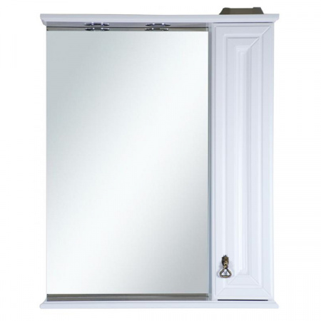 Зеркало-шкаф Misty Лувр 75 прав. белое П-Лвр03075-012П