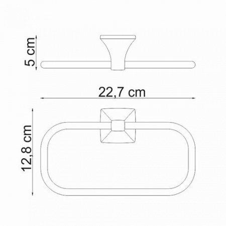 Держатель полотенец WasserKRAFT Wern K-2560