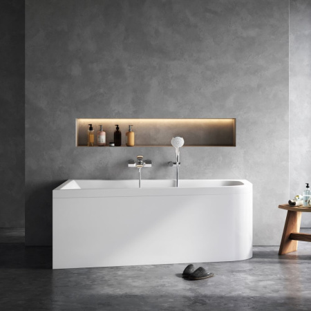 W72A-160L100W-A2 Ванна акриловая AM.PM spirit  ассиметричная 160x100, без слива/перелива, левосторонняя