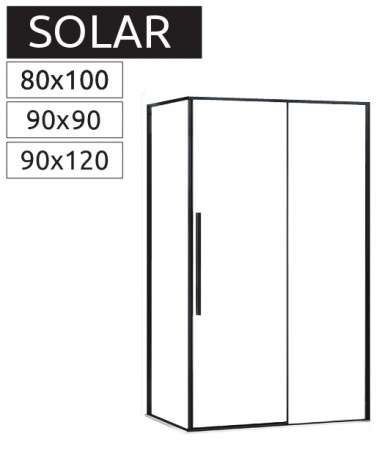 Душевой уголок Rea CAB 90x90 REA-K6412 черный