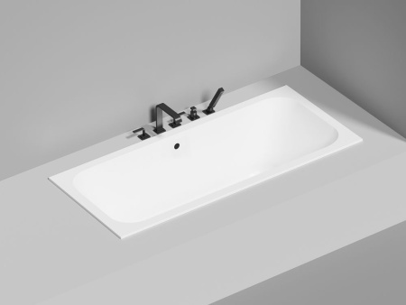 Ванна встраиваемая Salini ORLANDA AXIS 170x75, S-Sense, глянцевый белый 103213G