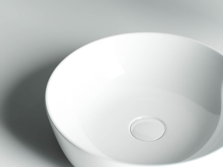 Умывальник чаша накладная круглая  Ceramicanova Element 415*415*135мм, Белый, CN6013