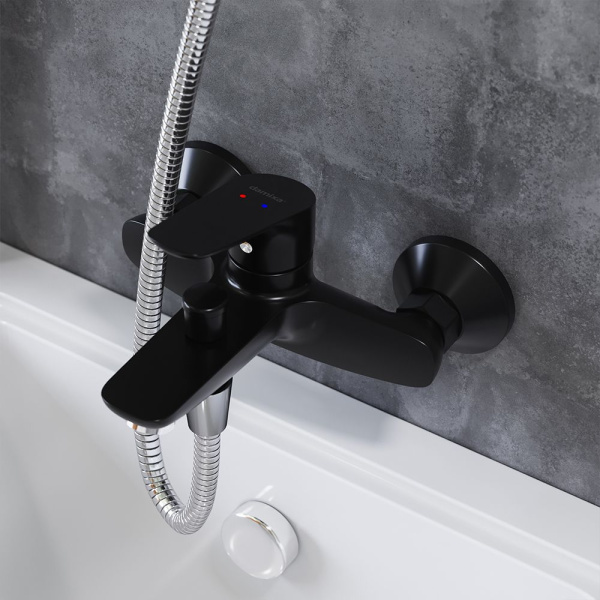 771000301 Jupiter, Смеситель для ванны и душа AM.PM, черный