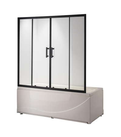 Душевая шторка на ванну Taliente TA-1514CB 150х140 стекло прозрачное 6 мм