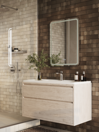 Зеркало Reflexion Blessed RF5445BL с фоновой подсветкой, к/с, диммером, антипаром 600х800