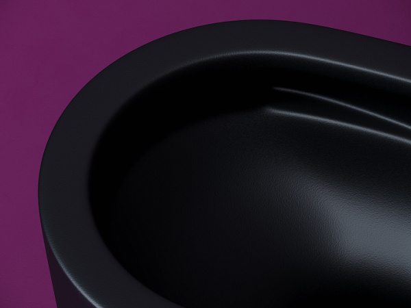 Подвесной унитаз Ulma безободковый, смыв торнадо CERAMICANOVA CN4006TMB