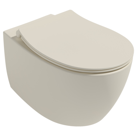 Унитаз ISVEA Sentimenti Neo подвесной 363*510*400 слоновая кость матовый 10AR02010SV-2K