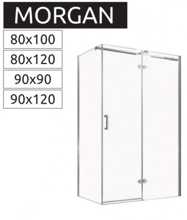 Душевой уголок Rea MORGAN 80x120 Easy Clean REA-K7402