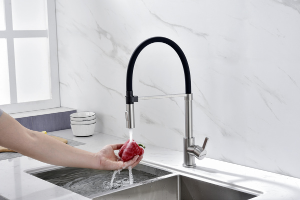 Смеситель для кухни Paulmark HALT Ha214021-Ni, никель