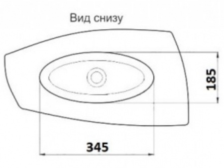 Раковина накладная CeramaLux 78121