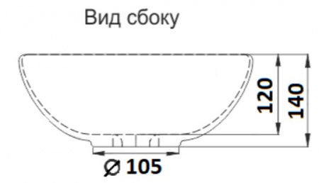 Раковина накладная CeramaLux 486