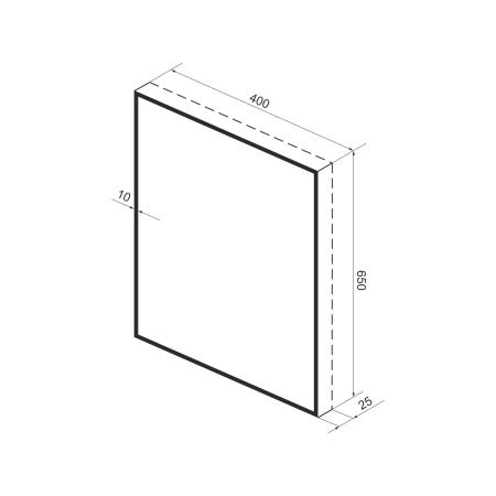 Зеркало с фоновой LED-подсветкой Wellsee 7 Rays' Spectrum 172200810