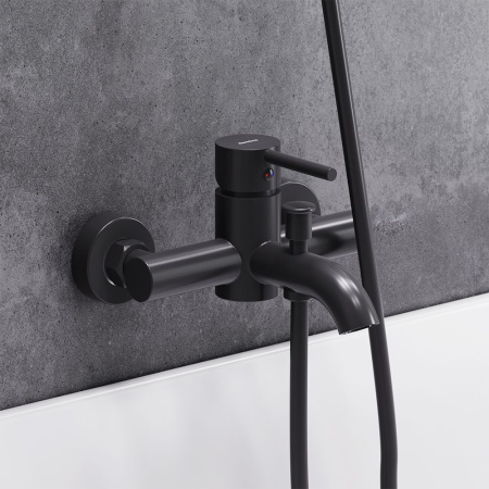 361000300 Scandinavian Pure, Смеситель для ванны и душа AM.PM, чёрный