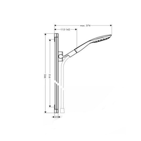 Душевой гарнитур Hansgrohe PuraVida Unica (27853400)