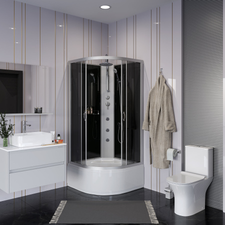 Душевая кабина Niagara Classic NG-2307-14F (80х80х215) высокий поддон(40см),стекло МАТОВО