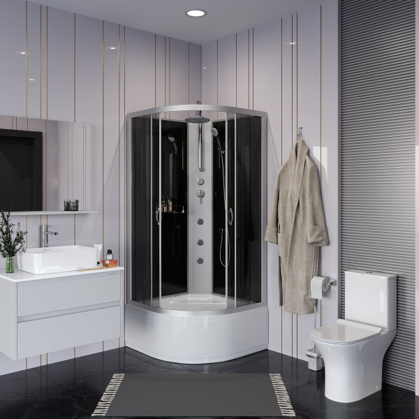 Душевая кабина Niagara Classic NG-2307-14F (80х80х215) высокий поддон(40см),стекло МАТОВО