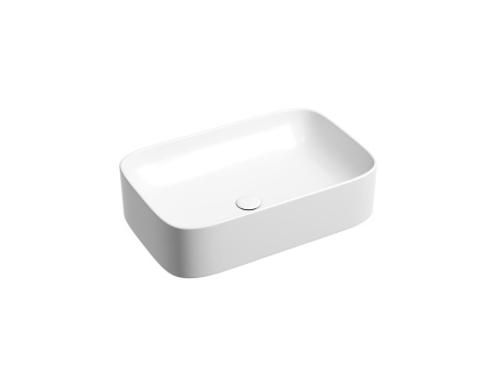 Умывальник чаша накладная прямоугольная Ceramicanova Element 605*380*150мм, белый матовый, CN6053MW