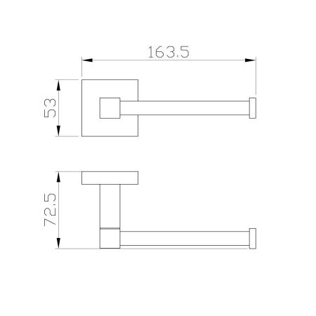 Держатель для туалетной бумаги без крышки WONZON & WOGHAND, Темное золото (WW-8906-DG)