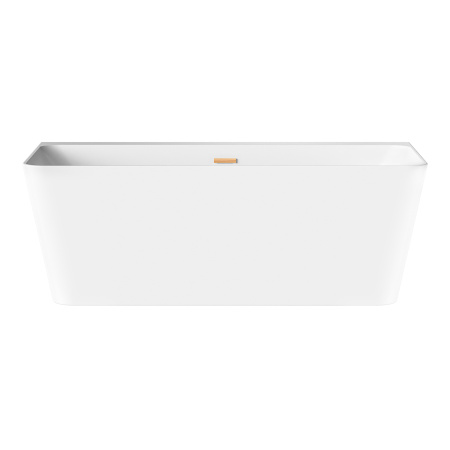 Акриловая ванна в наборе 4 в 1: пристенная ванна, ножки, экран, слив-перелив Wellsee Bromance 231601004