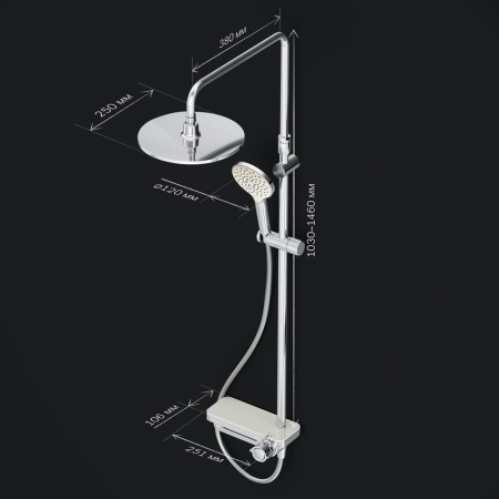 Душевая система AM.PM F0780700 Like