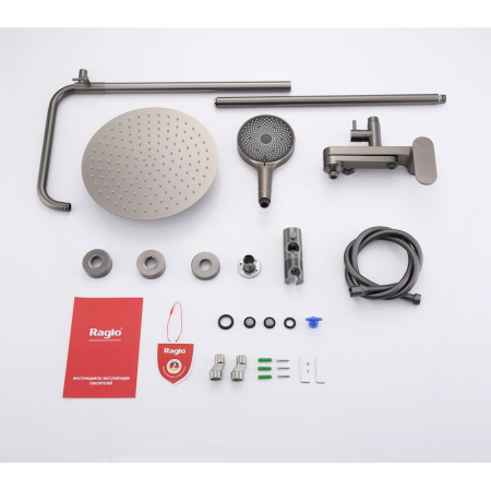 Душевая система Raglo R10.24.09, графит