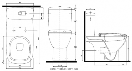 Унитаз-компакт Kolo Style L29001900 Reflex