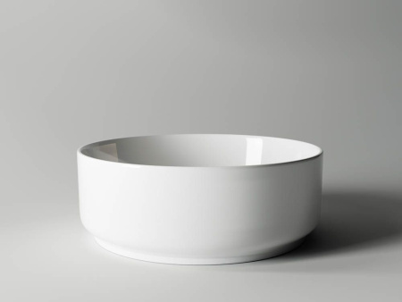 Умывальник чаша накладная круглая Ceramicanova Element 360*360*120мм, Белый, CN5001