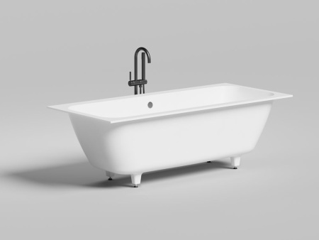 Ванна встраиваемая Salini ORLANDA AXIS 180x80, S-Stone, матовый белый 103222M