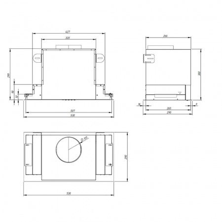 Вытяжка кухонная AKPO WK-4 Neva Glass 60 см черная /нержавейка