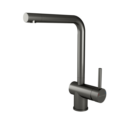 Смеситель для кухни Paulmark SPRING Sp212067-GM, вороненая сталь