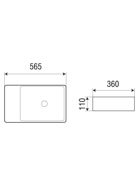 Раковина накладная WeltWasser WW SK ELBACH 2263