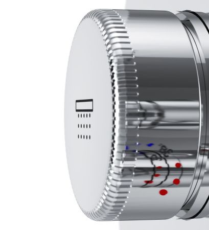 Смеситель для ванны и душа AM.PM Inspire 2.0 F50A85700 с термостатом, монтируемый в стену