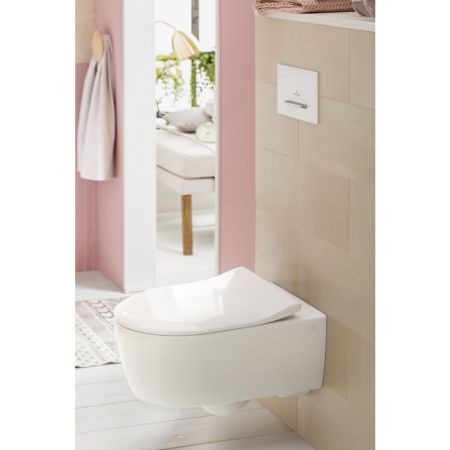 Унитаз подвесной Villeroy&Boch Avento 5656RS01 с сиденьем микролифт