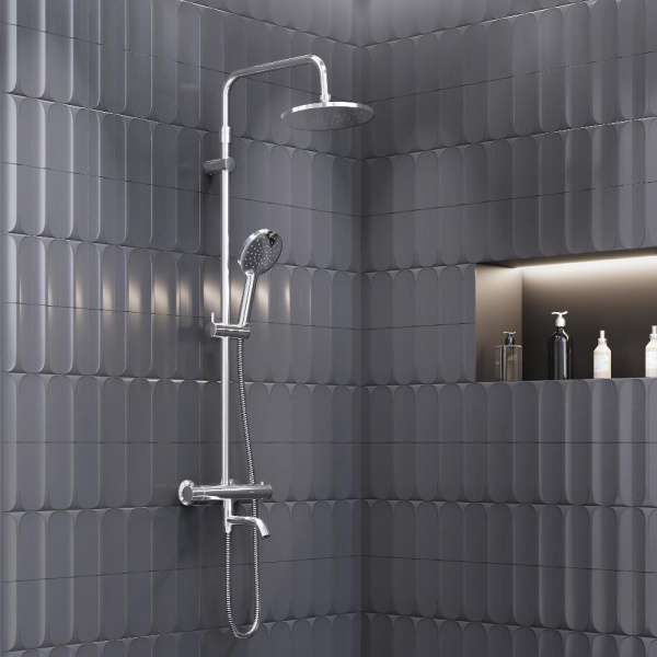 Душевая система AM.PM 977810000 Jupiter с термостатом