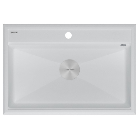 Мойка Paulmark STEPIA 80 PM117551-WH 510х750х190 мм, IT-GRANIT, белый
