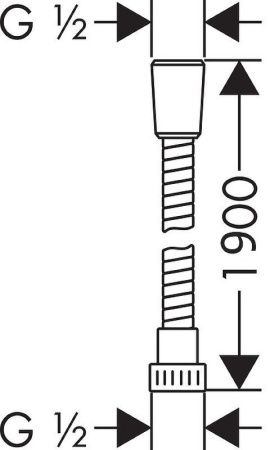 Душевой шланг WeltWasser WW BS 1.5-1.9 CR хром