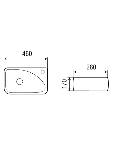 Раковина подвесная WeltWasser WW SK AISBACH 5096 L