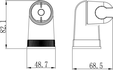 Крепление настенное Lemark LM8009C поворотное для лейки