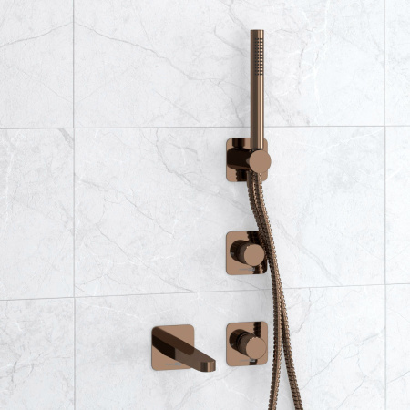 Встраиваемый комплект для ванны WasserKRAFT с лейкой и изливом A8851.309.311.290.292.291