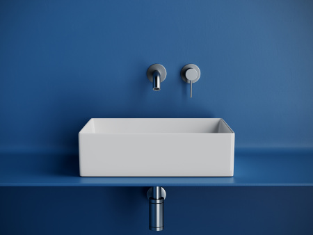 Раковина накладная прямоугольная Ceramicanova Element 361*471*130, белый, CN6069