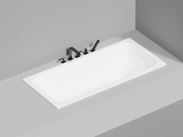 Ванна встраиваемая Salini ORLANDA KIT 170x80 покраска по RAL полностью, S-Stone, матовый 102126MF