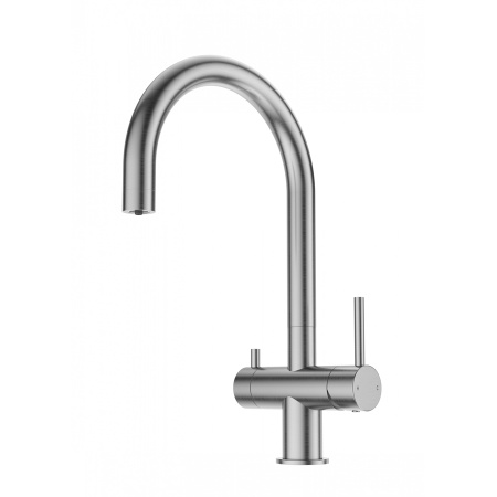 Смеситель для кухни c подключением фильтра WONZON & WOGHAND, Брашированный никель (WW-3211-BS)