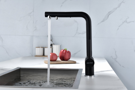Смеситель для кухни Paulmark SERPENTINE Se213222-401(AN), антрацит